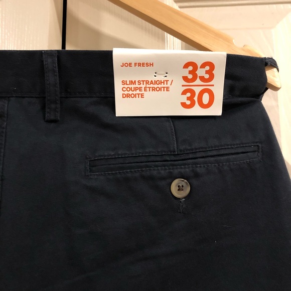 Joe Fresh Men’s Slim Khaki Casual Pant - 33 W 30 L - Picture 4 of 4